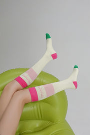 Heart Letters Calf Socks