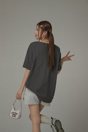 Chuu Babe U-Neck Loose-Fit T-Shirt