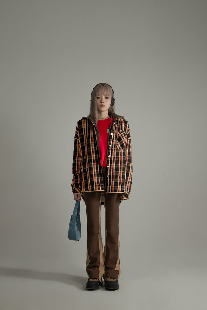 Vintage Check Loose Fit Boyfriend Shirt