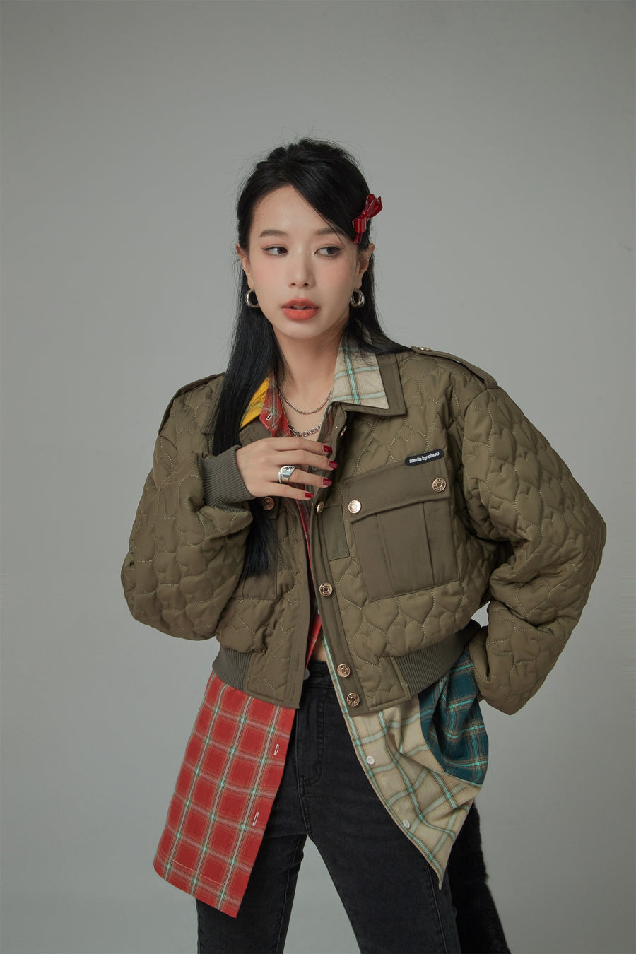 CHUU Treat You Better Big Pocket Cotton Padded Jacket