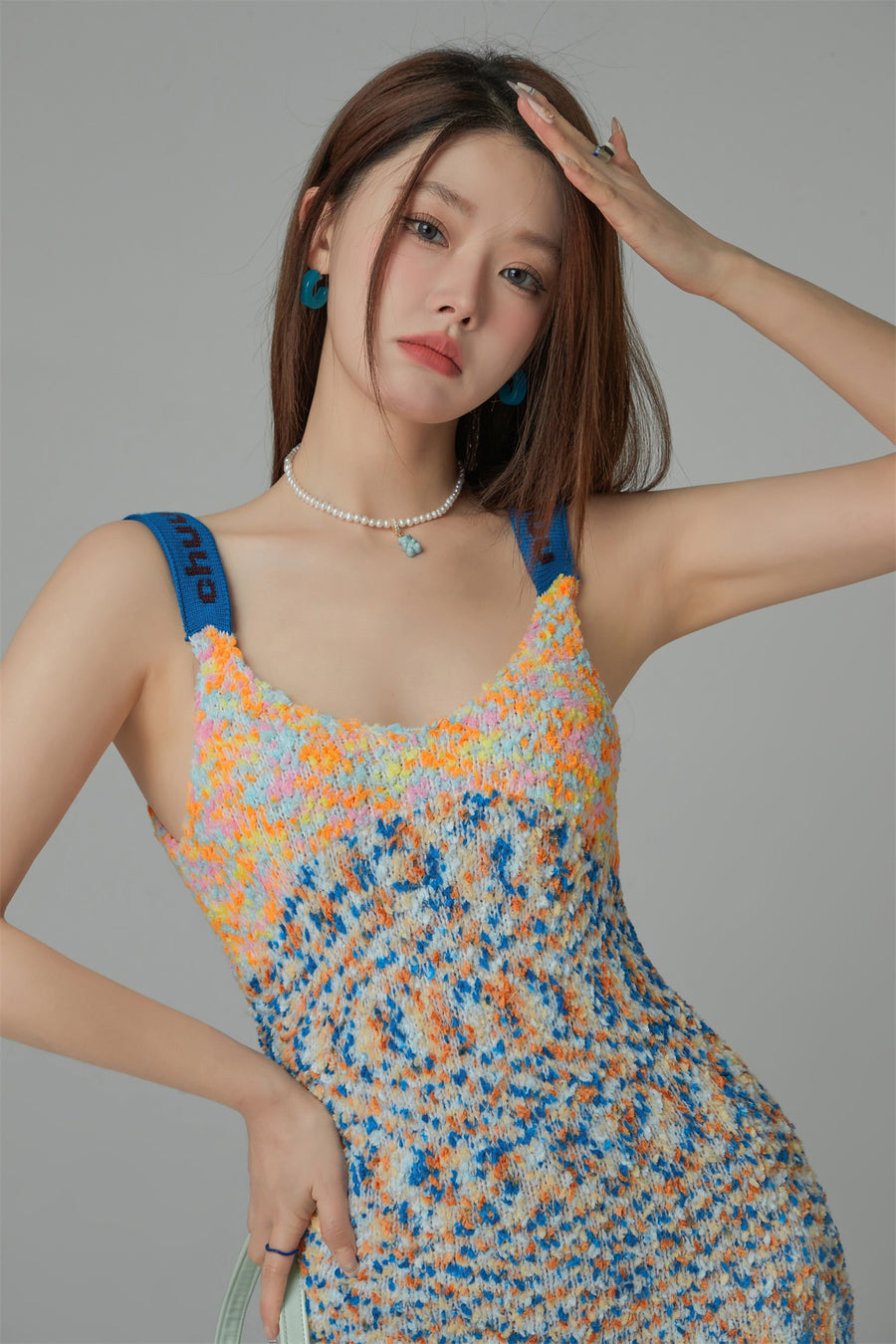 CHUU Colorful Chuu Straps Dress