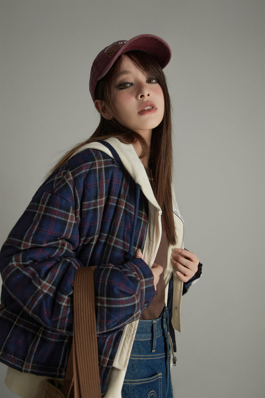 CHUU Check Shirt Overfit Jacket