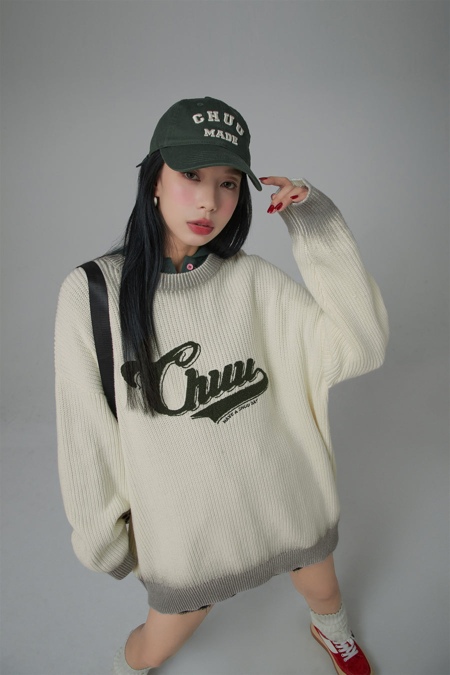 CHUU Oversized Ribbed Knit Sweater