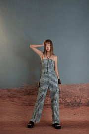 Vintage Tube Top Denim Jumpsuit