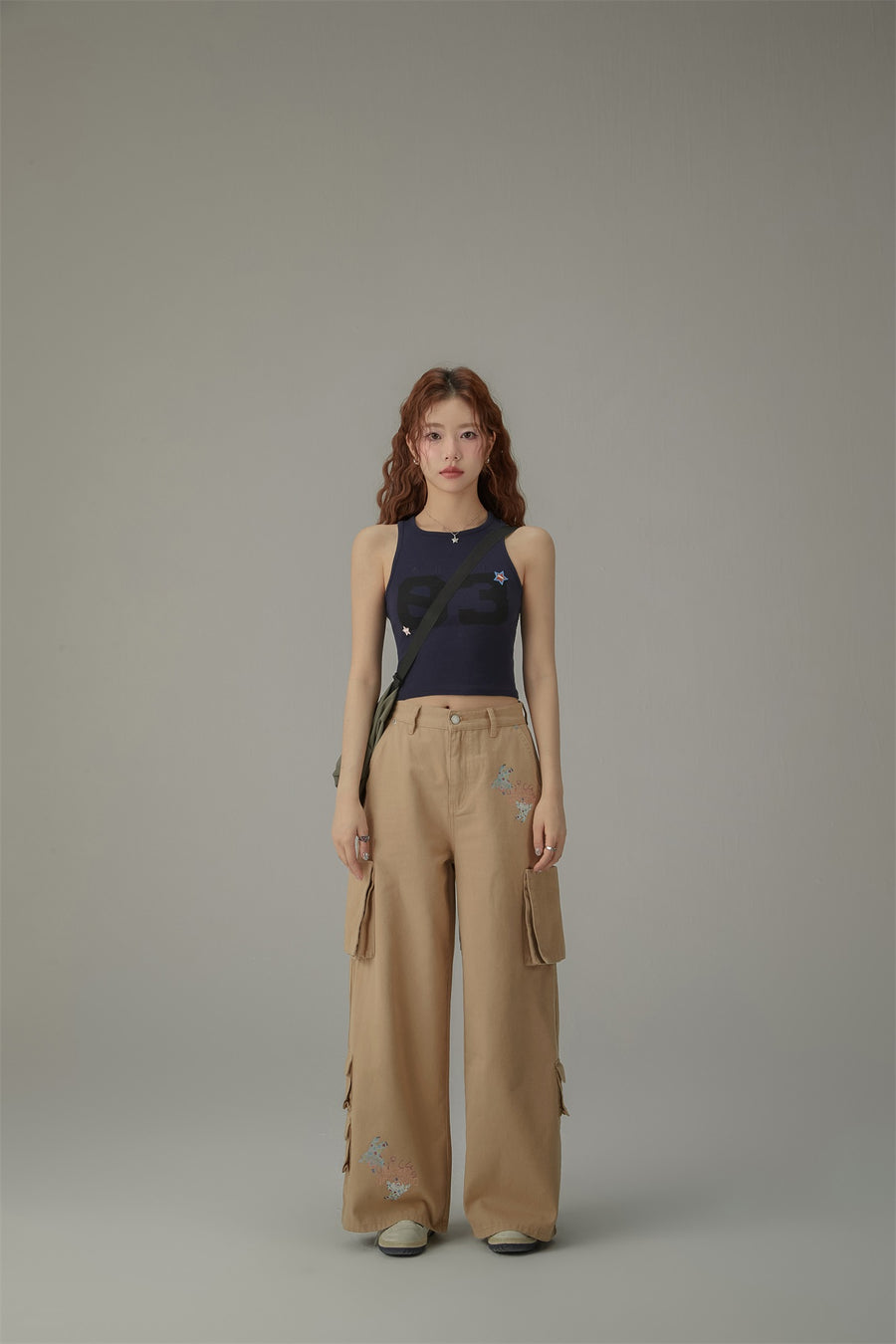 CHUU Star Number Slim Sleeveless Top