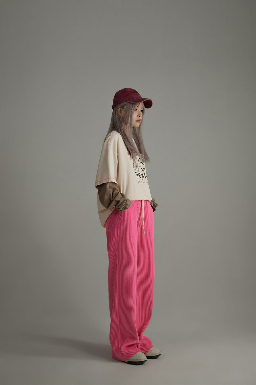 CHUU Basic String Straight Casual Pants