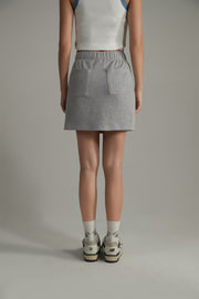 Waist Band Jogger Mini Skirt