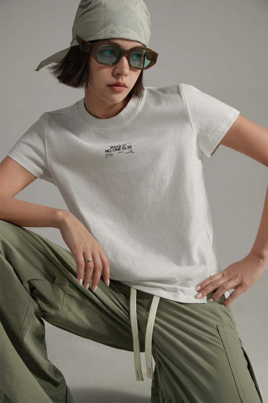 CHUU Make It Basic Crop T-Shirt