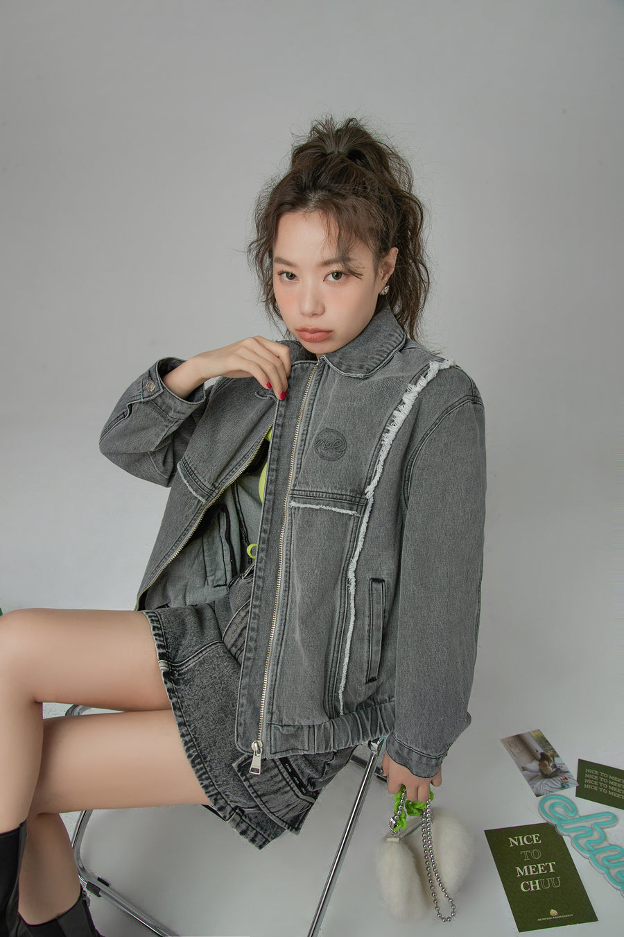 CHUU Always Better Together Denim Jacket