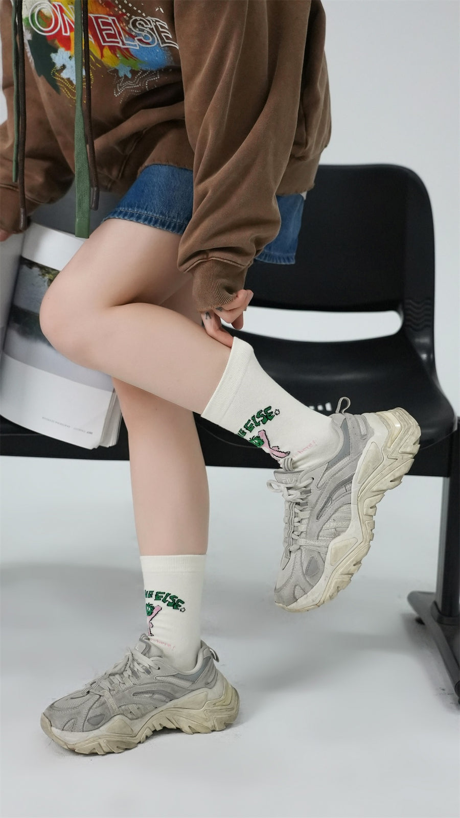 CHUU Bunny In Here Ankle Socks