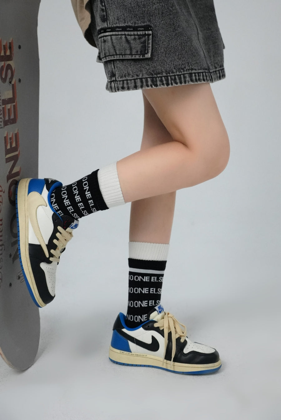 CHUU Simple Logo Ankle Socks