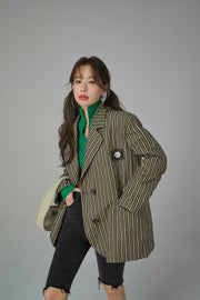 Boss Girl Striped Suit Jacket