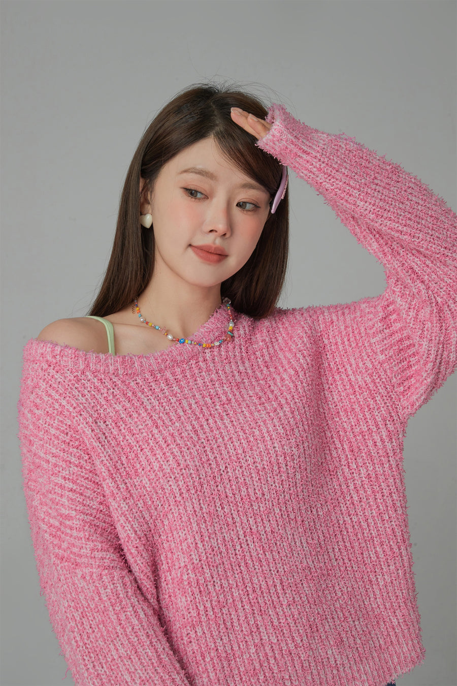 CHUU No Matter What I Do Oversized Ribbed Knit Sweater