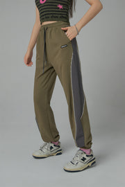 Contrast Colors Jogger Pants