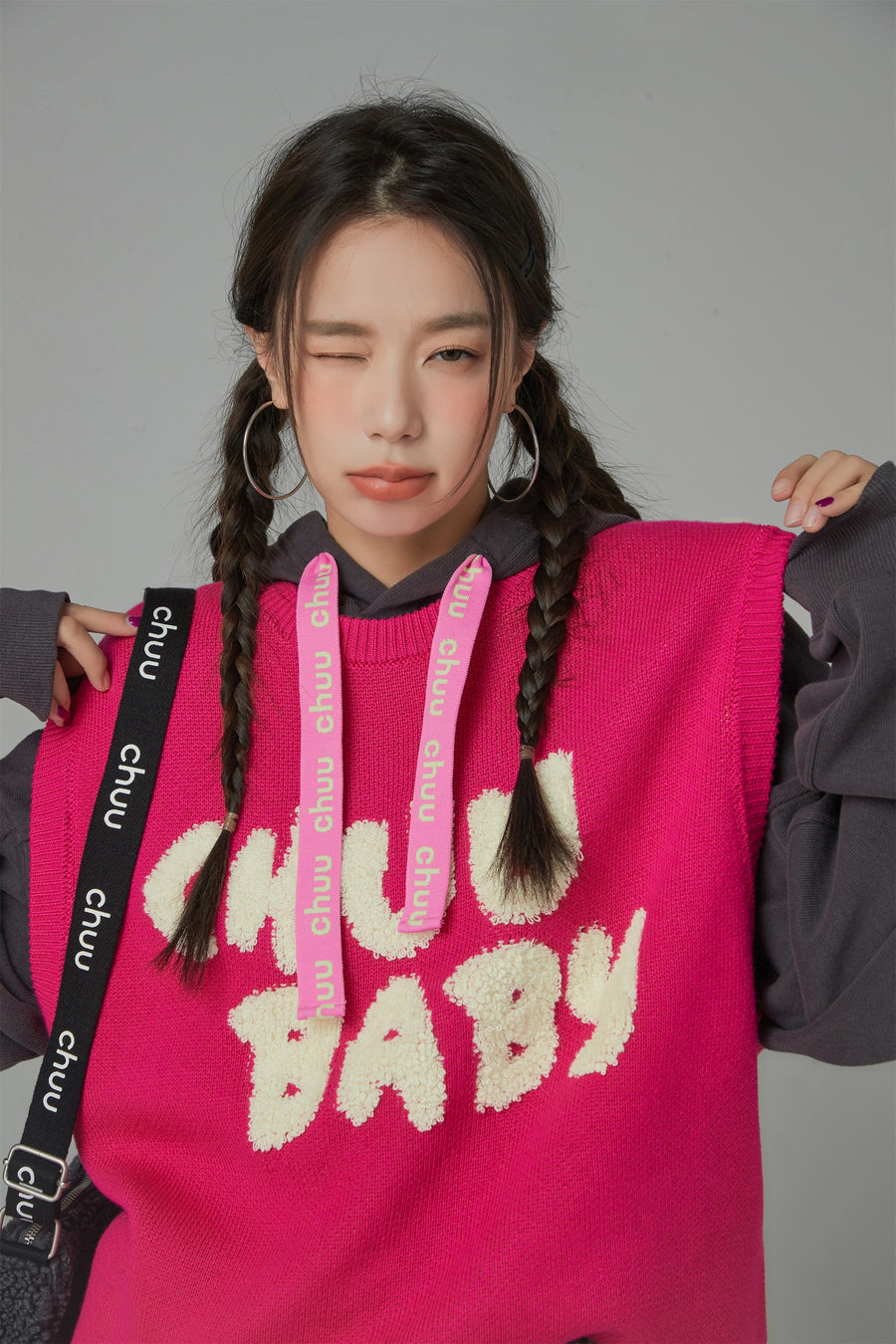 CHUU Chuu Baby I Choose You Knit Vest