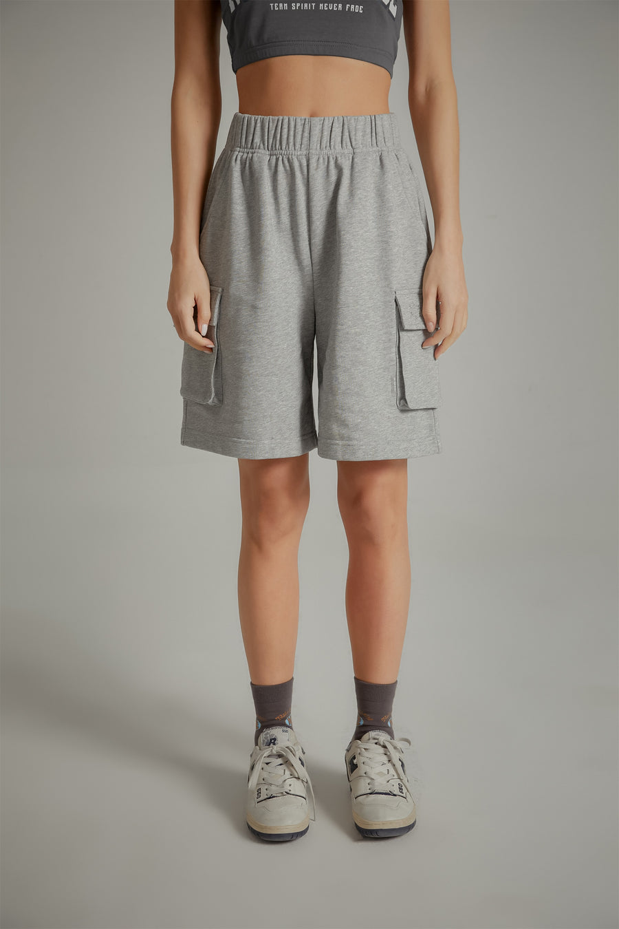 CHUU Side Pocket Wide Jogger Shorts