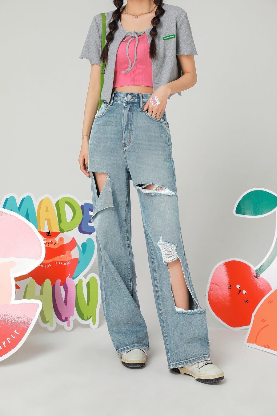 CHUU All About Harmony Denim Jeans