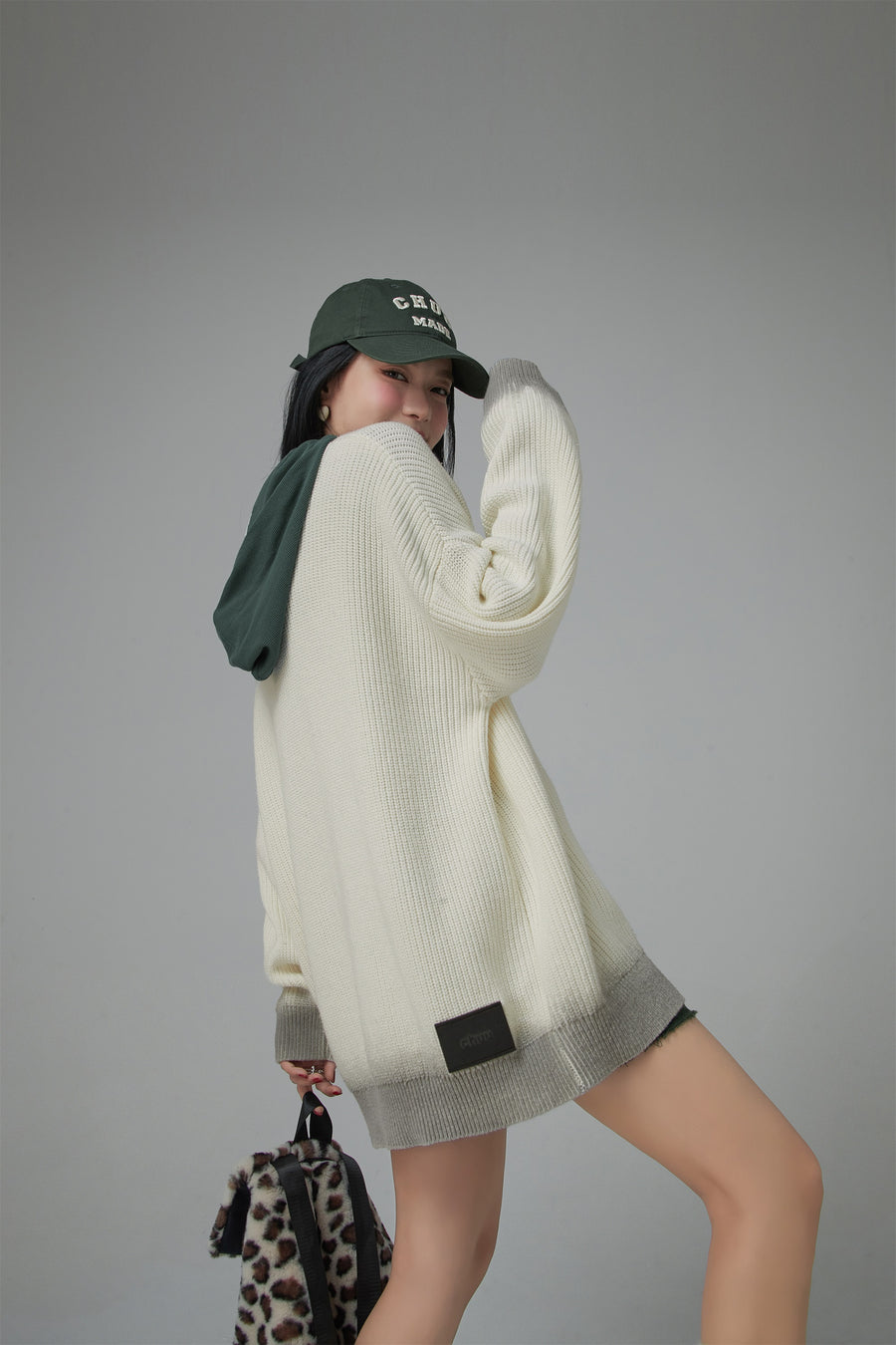 CHUU Oversized Ribbed Knit Sweater