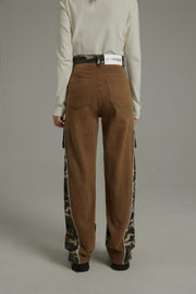 Big Pocket Camo Cargo Straight Pants