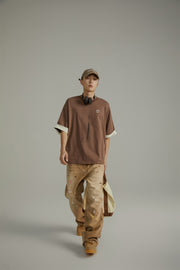 Line Color Loose Fit T-Shirt