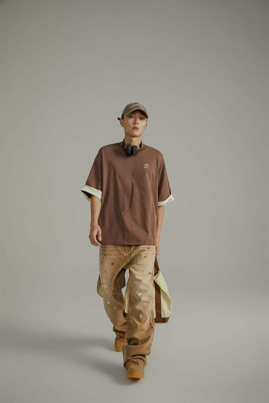 CHUU Line Color Loose Fit T-Shirt