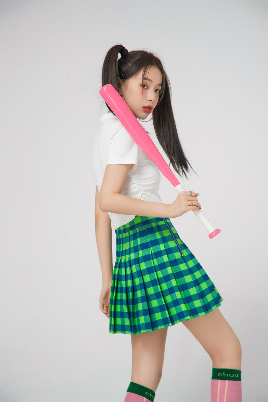 CHUU For Starter Polo Cropped Top