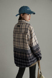 Flannel Check Oversized Shirt