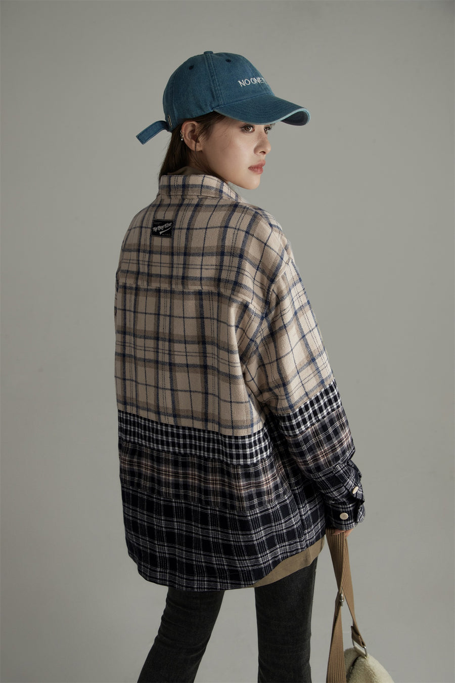 CHUU Flannel Check Oversized Shirt