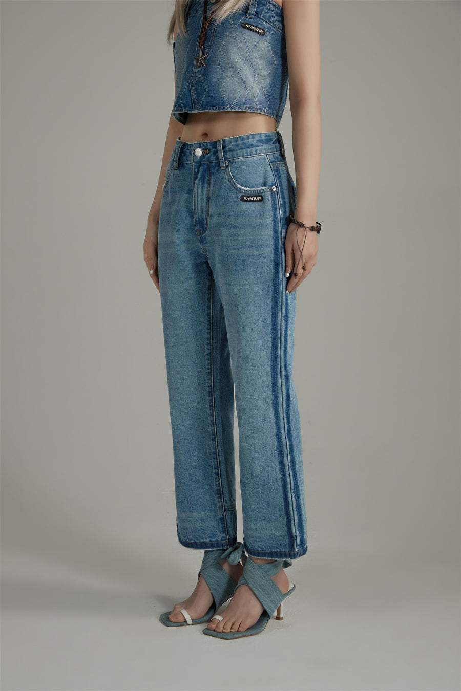 CHUU Semi Bootcut Denim Jeans