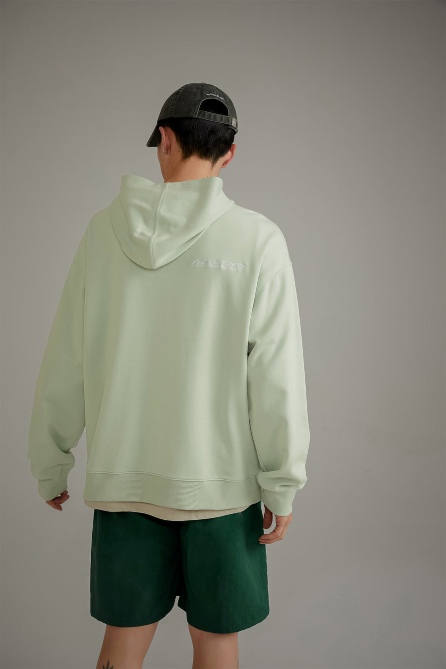 CHUU Colored Loose Fit Button Hoodie