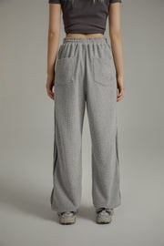 Casual Waffle Loose Fit Jogger Sweatpants