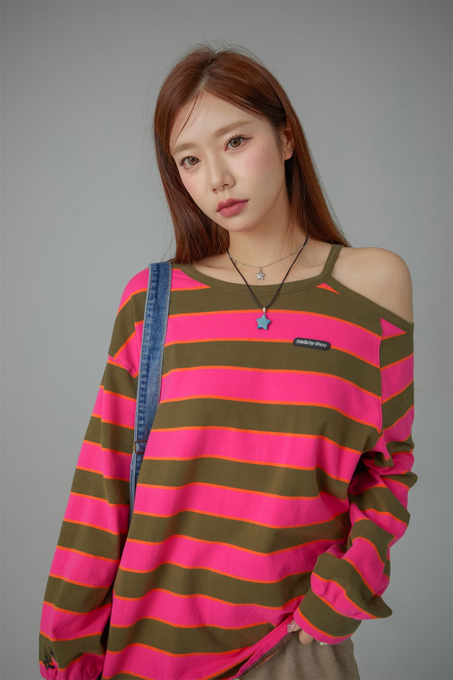 CHUU One Off Shoulder Loose Fit T-Shirt