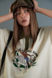 Skeleton Cowboy Polo T-Shirt