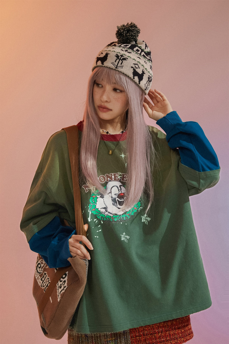 CHUU Color Matching Loose Fit T-Shirt