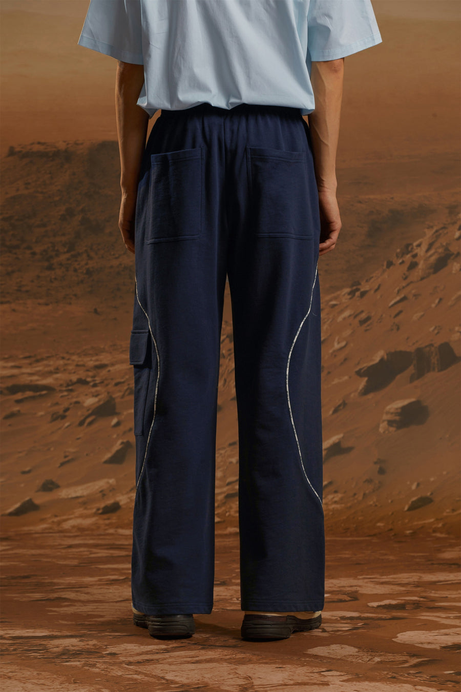 CHUU String Cargo Wide Pants