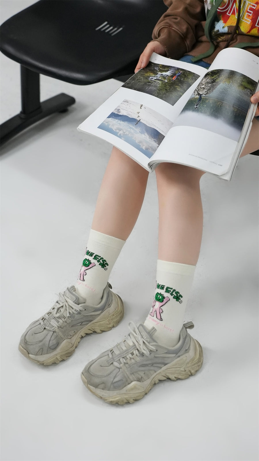 CHUU Bunny In Here Ankle Socks