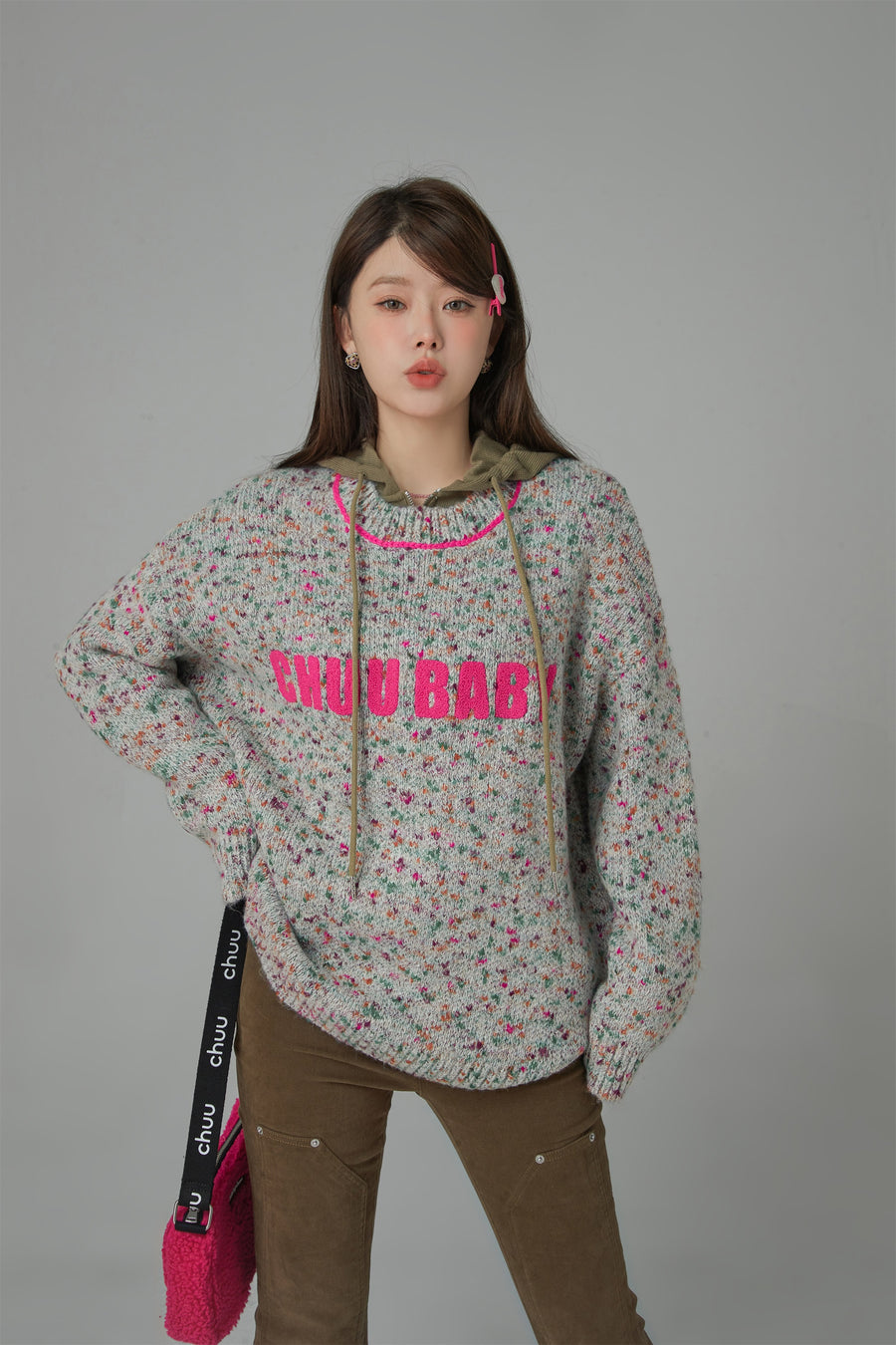 CHUU Sprinkles Everywhere Loose Fit Knit Sweater