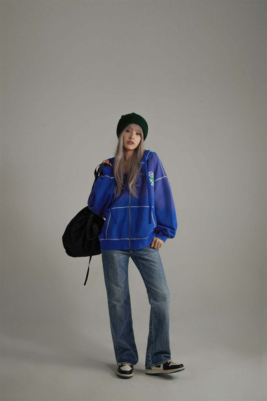 CHUU Gradient Pocket Loose Hoodie