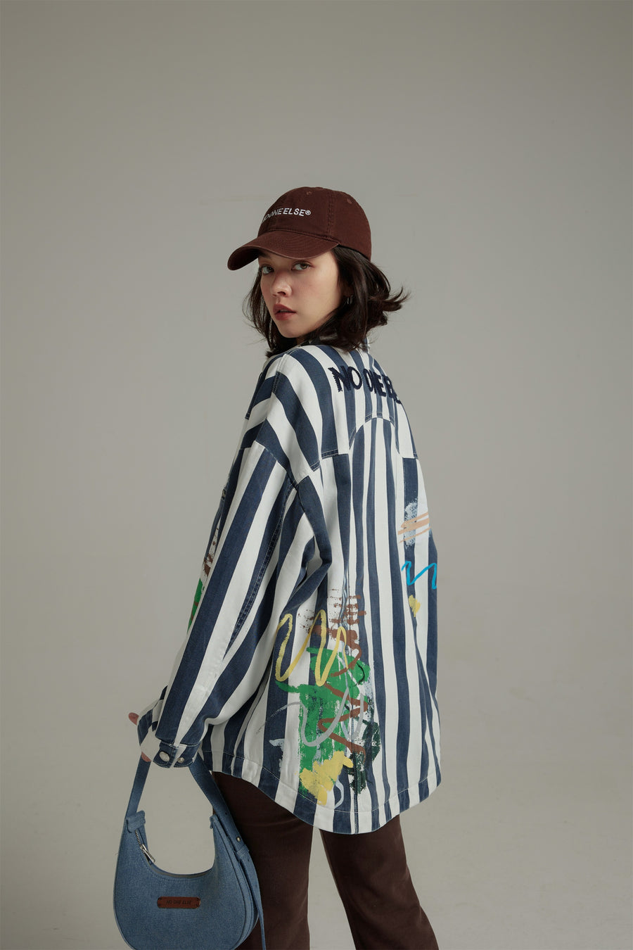 CHUU Striped Loose-Fit Shirt