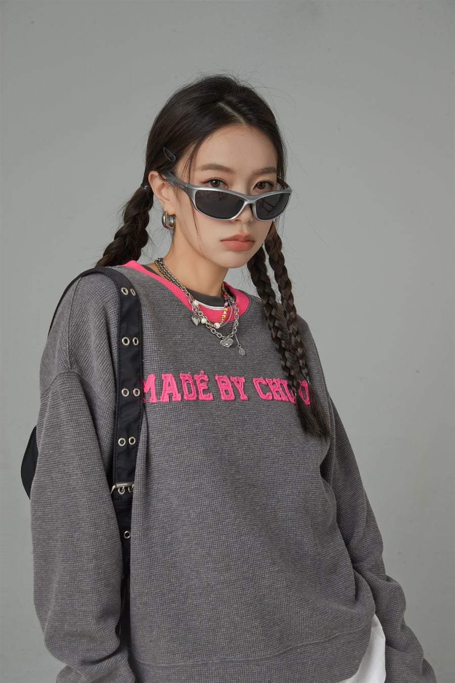 CHUU Canvas Textured Sweater