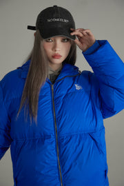 String Hood Oversize Padded Jacket