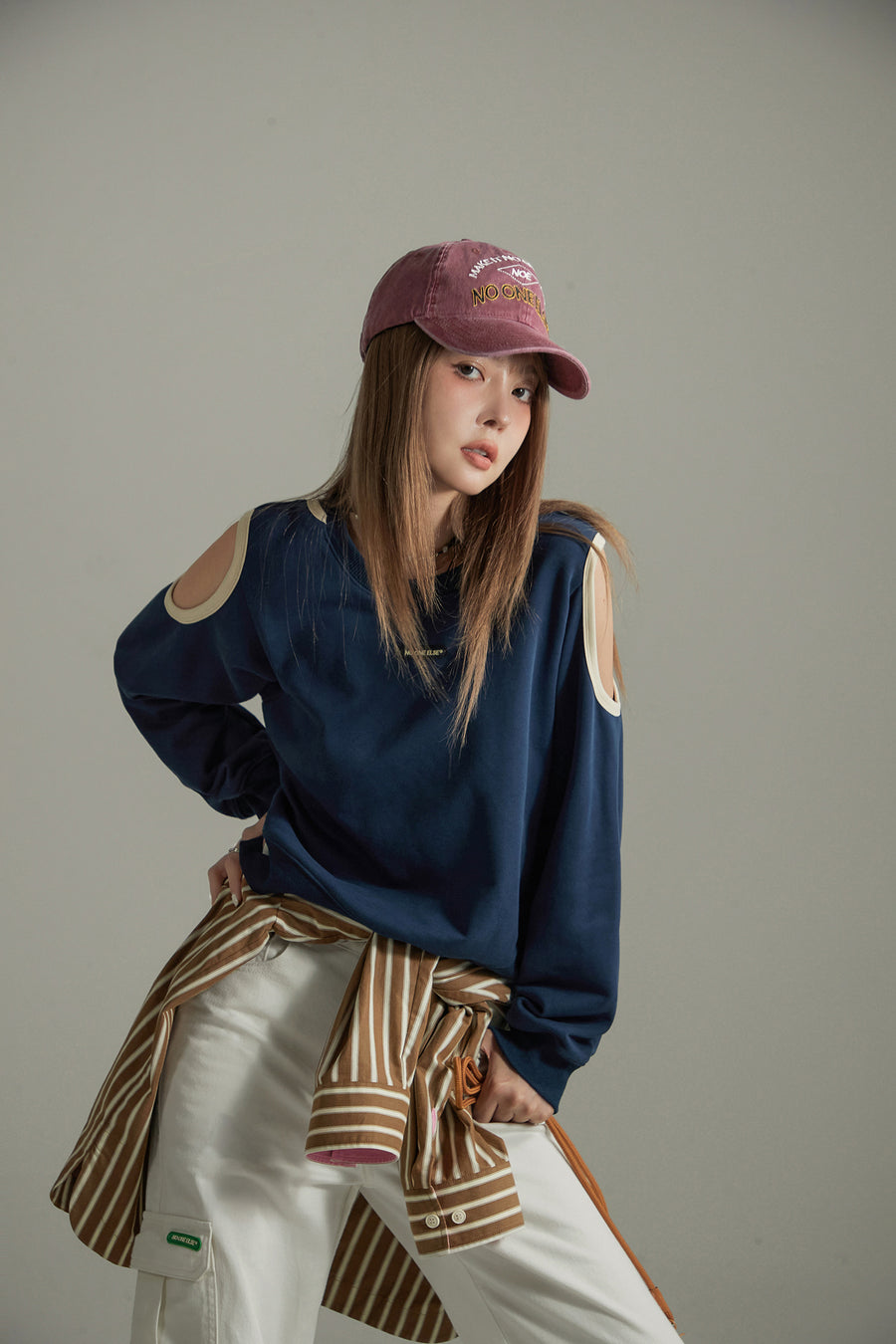 CHUU Noe Embroidered Ball Cap Hat