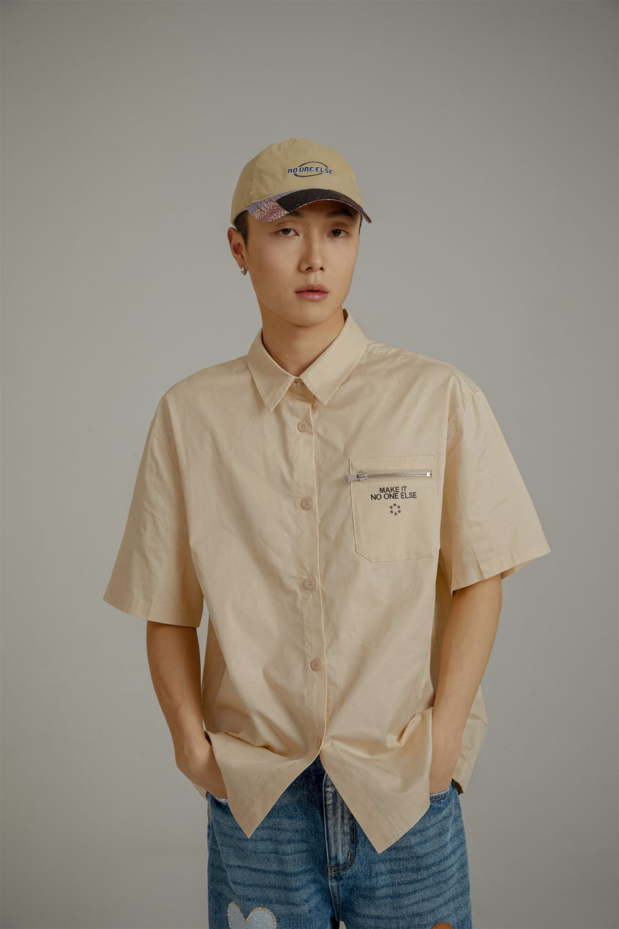 CHUU Star Circle Boxy Short-Sleeves Shirt