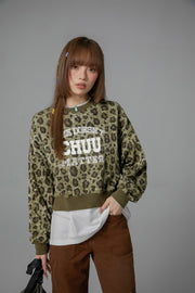 Leopard Chuu Matter Loose Fit Sweatshirt