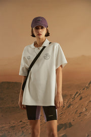 Star Circle Boxy Polo T-Shirt