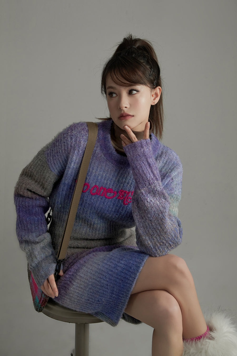 CHUU Gradient Knit Dress