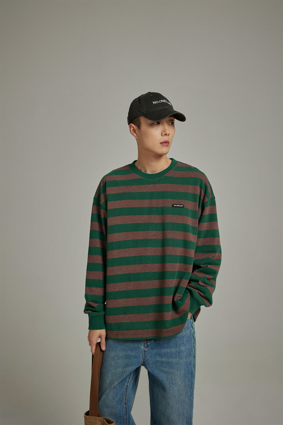 CHUU Stripe Color Sweatshirt