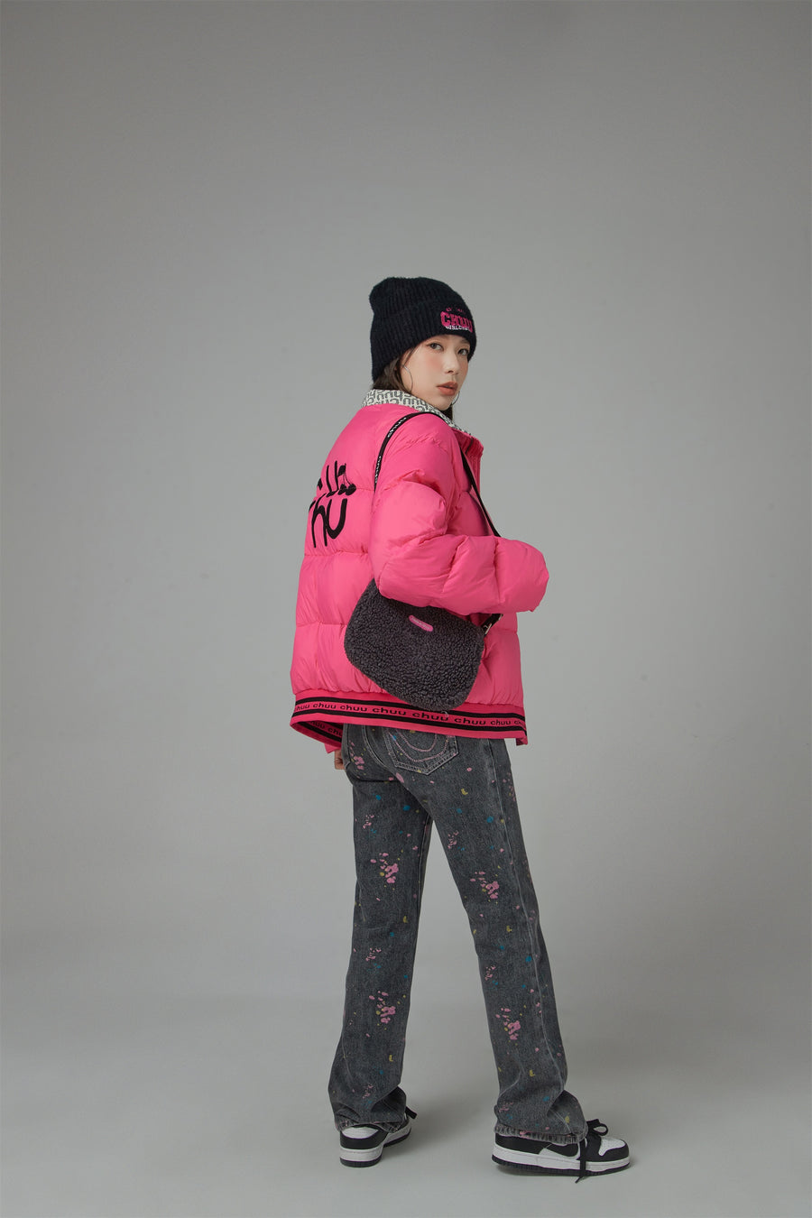 CHUU Pink Sunshine Padded Jacket