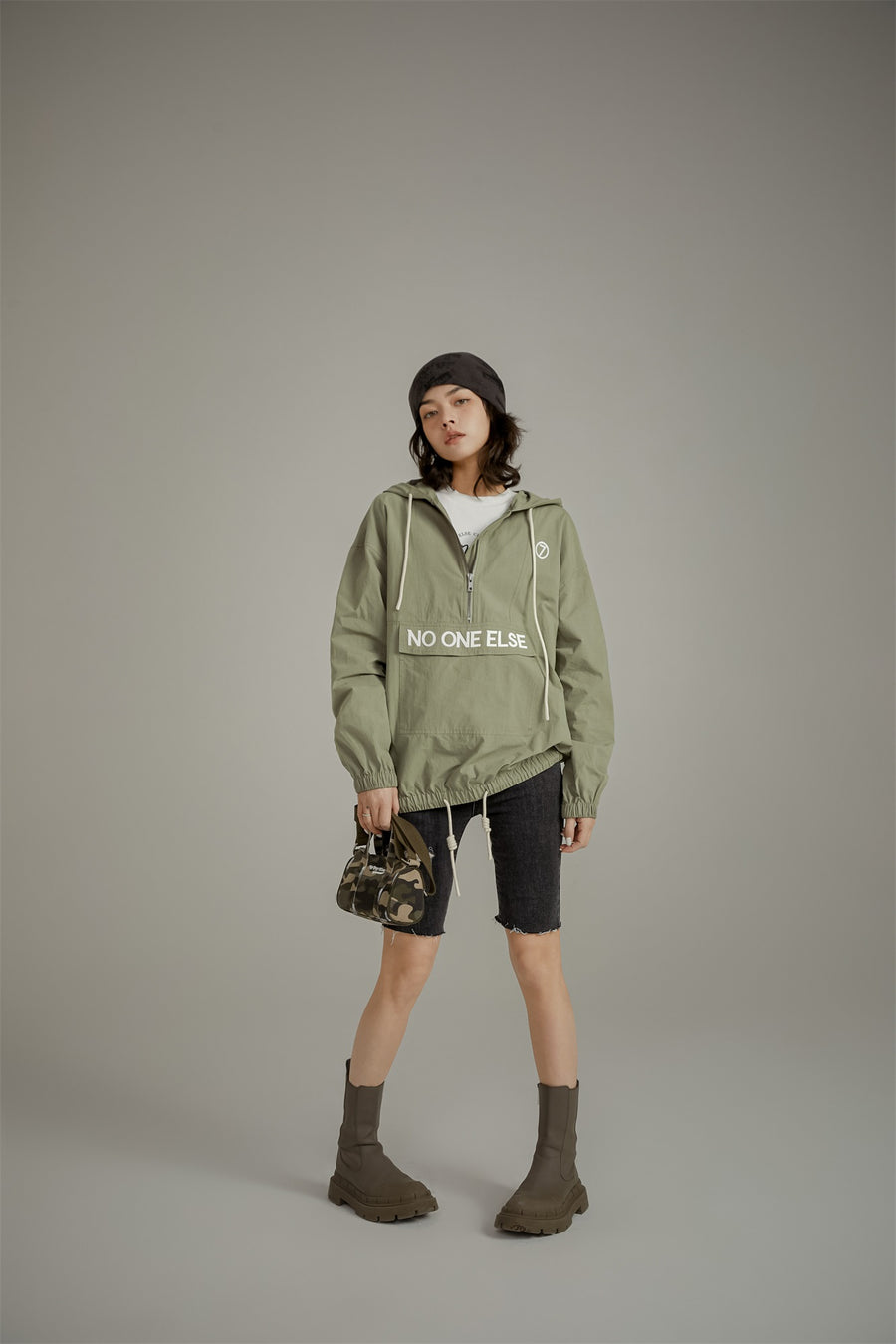 CHUU Loose Fit Hooded Anorak Jacket