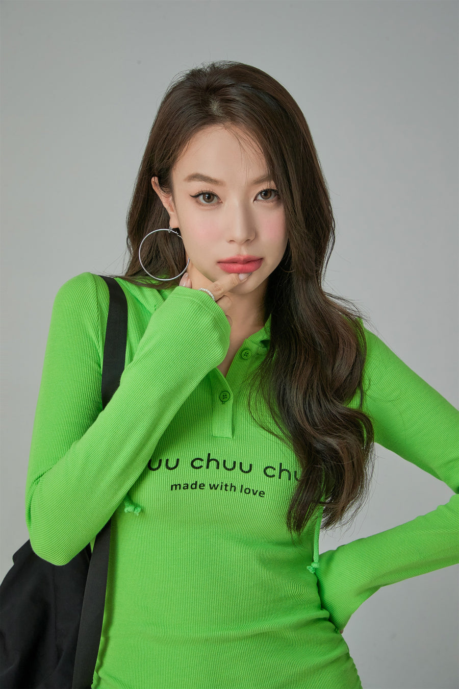 CHUU Chuu Hooded Mini Dress